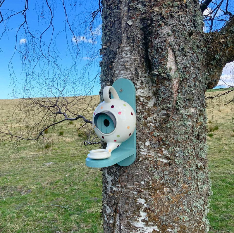 A Repurposed Birdhouse For Our Garden ... :)