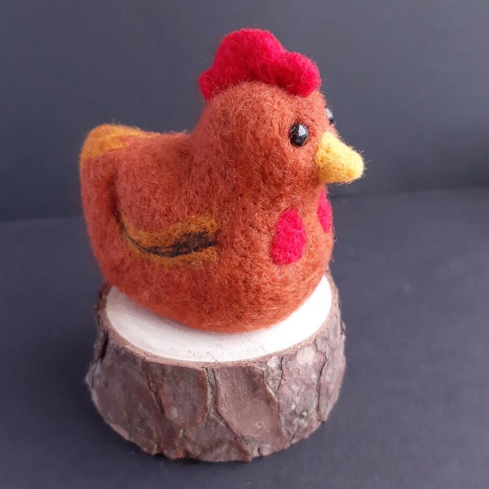 My First Neddle Felted Chicken ...